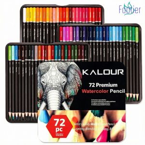 72 Crayons De Couleur Pour Artistes Adultes Pour Le Coloriage Le Dessin Les Croquis Les Ombres Le M&eacute;Lange