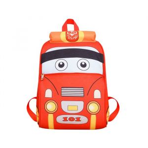 ECELEN-Sac à dos enfant dessin animé voiture-Sac décole primaire-camion de pompiers