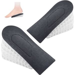 1 paire 4Couches6.5cm Talonnette Grandissante gel Femme Homme Hauteur Réglable Semelle Talonnette.