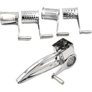 Râpe Fromage Manuelle en Inox Moulinette à Fromage Moulin à fromages Gruyère Râpé Multifonction 4 PCS
