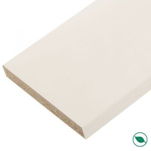 Plan de travail stratifié Blanc 1800 x 600 EP 28 mm - PEFC 75%. FORESTEA Dimensions : 1800 mm x 600 mm x 28 mm