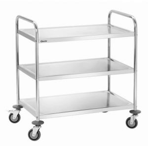 Chariot de service et d&eacute;barrassage Inox - Bartscher