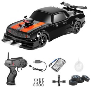 Voiture Jouet enfant Drift 2.4GHz LED Batterie Rechargeable Pneus Rechanges Télécommandée Téléguidée