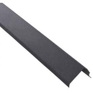 Bande de rive toiture acier galvanis&eacute; laqu&eacute; mat aspect tuile - L: 1.2 m - l: 17 cm - Gris anthracite mat