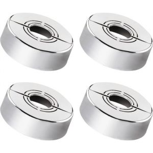 4 Rosaces Mitigeur Douche 3 Tailles Cache Tuyau &Oslash;20-33mm Accessoire Radiateur Robinet Salle Bain