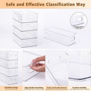 OHMG BAC ALIMENTAIRE - CAISSE ALIMENTAIRE Bo&icirc;te de rangement pour r&eacute;frig&eacute;rateur (lot de 6) pour garder les aliments frais et