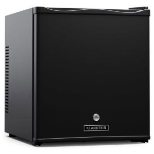 Klarstein Mini Frigo 28L Snacks Boissons Petit Frigo Top Silencieux Mini Bar Petit Réfrigérateur Étagères Réglables Noir