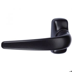 Poign&eacute;e de porte simple - Horus - Fapim - Noire - Carr&eacute; 8 mm