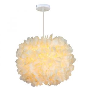 Diday Suspension Luminaire en PlumesE27 Moderne Lustre Plafonnier Creatif Style Princesse pour Salon Chambre30cm
