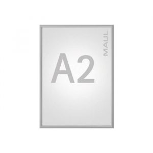 Porte-document A2 - MAUL - Aluminium - Cadre argent&eacute; - Mixte - Pas de fermeture