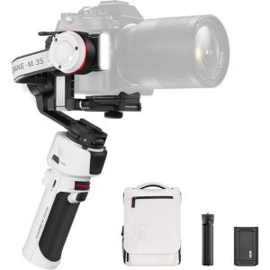 Stabilisateur ZHIYUN Crane M3S Combo - L&eacute;ger 3 Axes Lumi&egrave;re Int&eacute;gr&eacute;e Tr&eacute;pied Inclus