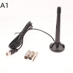 Antenne t&eacute;lescopique FM antennes FM DAB antennes de Radio FM dint&eacute;rieur avec 3 adaptateurs pour Radio FM num&eacute;rique domestique