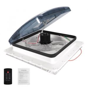 Ventilateur de Toit RV 40 x 40 cm Ventilateur de Toit RV pour Camping-Car dextraction réversible Camping-Car avec à 3 Vitesses Él