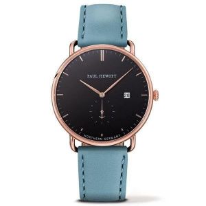 Montre Homme Paul Hewitt PH-TGA-R-B-23S (Ø 42 mm) - Paul Hewitt - Quartz - Analogique - Adulte - Bleu - Cuir