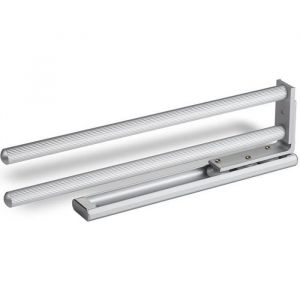 SOTECH Porte-serviettes aluminium TED 2 bras EV1 anodisé 325 - 487 mm télescopique pivotant Porte-serviettes mural télescopique