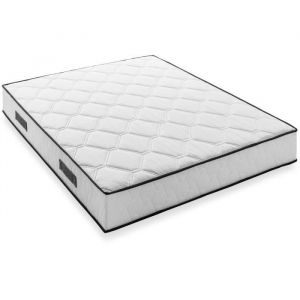 Matelas 140 x 190 cm - 580 Ressorts ensachés - 7 zones de confort - 24 cm - Équilibré - DEKO DREAM Détente