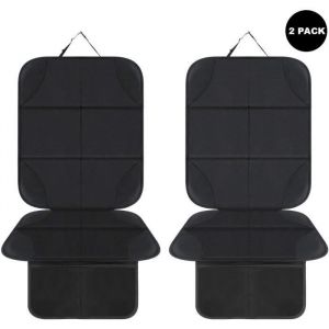 2 protèges Protecteur de siège de voiture Protecteur Siege Bebe en Cuir Couvre Siege Auto pour Bébé Sièges Enfant avec Poches
