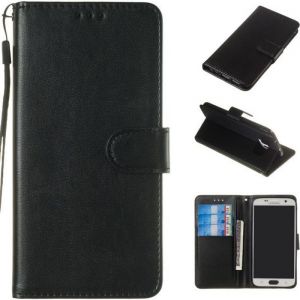 Housse Téléphone Etui Samsung Galaxy S7 Edge SM-G935F  Housse Etui en Cuir PU avec Portefeuille de Cartes (Noir)