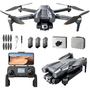 Gps Drone Avec Caméra 4K Pour Adultes5G Wifi Fpv Quadcopter Avec 150°Esc CameraRetour Automatique Gps3 Batteries 60 Minutes De