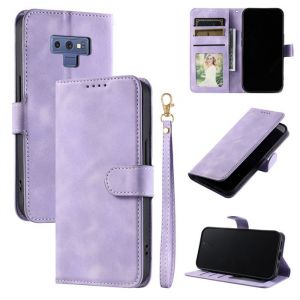 Coque en Cuir pour Samsung Galaxy Note 9 6.4Étui avec 3 Emplacements pour Cartes 1 Poche à MonnaieViolet Texture givrée p68