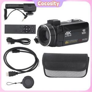 Cocosity cam&eacute;scope de cam&eacute;ra vid&eacute;o Cam&eacute;ra Vid&eacute;o 4K Ultra HD Cam&eacute;scope Num&eacute;rique WiFi 18x Zoom Tactile optique numerique