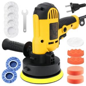 Polisseuse Voiture - JINZDASU 700W Lustreuse Polisseuse Voiture - 600-3700 tr/min - avec Poignée Amovible et 12 Accessoires