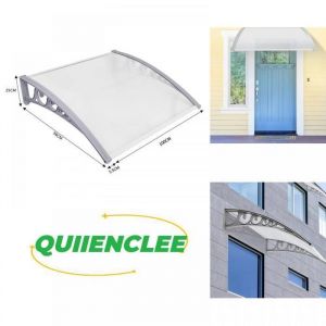 Auvent de fen&ecirc;tre et de porte DIY - 100*100 cm - Marquise - Prot&eacute;gez-vous du vent et de la pluie - QUIIENCLEE