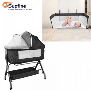SUPFINE Berceau Cododo pour B&eacute;b&eacute; 2 en 1 - Con&ccedil;u pour les 0-3 ans - Capacit&eacute; de Charge de 15 kg - Lit &eacute;volutif pour B&eacute;b&eacute;
