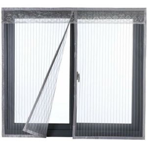 Moustiquaire De Porte Ou Fenetre Magnetique Rideau Moustiquaire De Porte Avec Aimants Gris 120x130cm