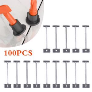 Kit de Nivellement Carrelage - JOYFAN - 100 Croisillons - Acier Inoxydable - Réutilisables - 1.5 mm