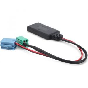 EBTOOLS adaptateur audio de voiture Adaptateur Audio automatique Mini connecteur ISO 6Pin 8Pin c&acirc;ble Bluetooth 5.0 AUX pour Renault