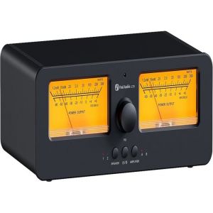 Fosi Audio LC30 Bo&icirc;tier S&eacute;lecteur Audio Analogique 2 Voies avec VU-M&egrave;tre &ndash; Pour Amplificateurs HiFi et Haut-Parleurs Passifs