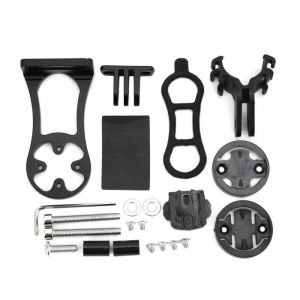 Zerone accessoire de v&eacute;lo Support dordinateur de v&eacute;lo avant support &eacute;tendu GPS pour ordinateur de v&eacute;lo Garmin Edge (noir)