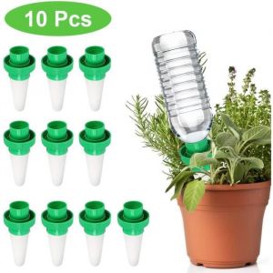 10 Pack Arrosage Automatique des Plantes - Pots darrosage en c&eacute;ramique -Arroseur Automatique de Plantes de Vacances Goutte &agrave;