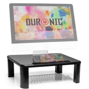 Duronic DM055 Support pour moniteur 40 x 28 cm Rehausseur d&eacute;cran dordinateur portable LCD LED TV ajustable en hauteur de 4 &agrave; 15