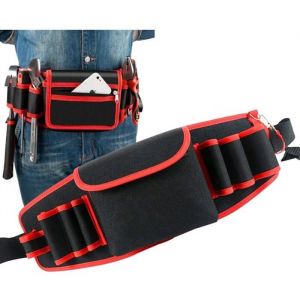 Ceinture Outils Ajustable en Cuir Sacoche pour Bricolage couleurs multiples LARGEIGHT