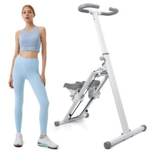 Stepper escalier pliable vertical FLASIDU p&eacute;dales antid&eacute;rapantes guidon et p&eacute;dales r&eacute;glables &eacute;cran LCDCharge 120 kg84&times;45&times;115cm