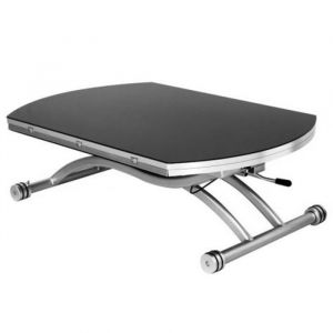 Table Basse Extensible - GIOVANNI MARCHESI - COLOMBIA - Noir - Verre - Design Chic