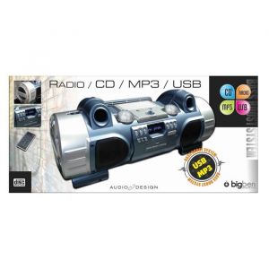 Lecteur CD Portable - BIGBEN - CD50NO - MP3 - USB - Radio FM Stéréo