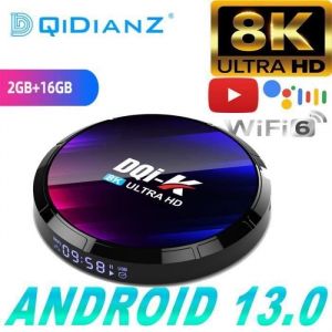 Android 13.0 TV Box Bo&icirc;te Multim&eacute;dia 13 Android Box avec 2 Go RAM 12 Go ROM RK3528 Quad-Core Support WiFi6  Smart TV Box 8K HD