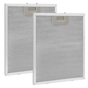 2 pièces Filtre à Graisse Métallique pour Hotte Aspirante 320x260mmFiltre en Maille Accessoire Hotte Aspirante - Argent