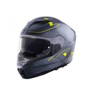 Casque Int&eacute;gral STORMER ZS-1001 Taken Grey Neon Yellow Metal Matt