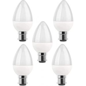 5 packs dampoules LED B15 ampoule incandescente 5 W 220V 270 lm lumi&egrave;re du jour 3000 K ampoule B15 &agrave; culot ba&iuml;onnette