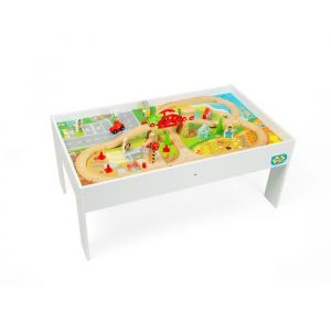 Jouet - BIGJIGS - Train Set & Table - Bois naturel - Pour Enfant de 3 ans et plus