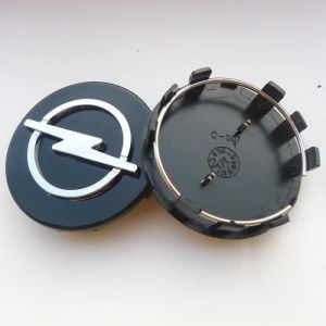 Moyeux de roueCentre de roue pour Opel Astra Mokka 4 pi&egrave;ces 58mm 64mm cache-moyeu avec Logo - Type 58mm black