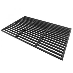 Grille de foyer - HENGMEI - 60 x 40 cm - Fonte émaillée - Charbon - Durable et facile à nettoyer