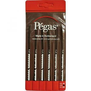 Set lames scie &agrave; chantourner 6 pcs Pegas PS906x6DI