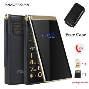 Téléphone grosses touches mobile sénior à clapet Double écran LCD 28 Pouces-Sonnerie volume fort-Double SIM-Batterie 5900 mAh-de