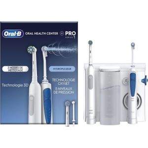 Oral Health Center Hydropulseur Dentaire Et Brosse À Dents Électrique Pro SeriesJet Dentaire1 Canule Oxyjet1 Canule Water Jet4