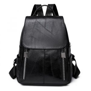 Sac &agrave; dos en cuir - FUNMOON - Noir - 25*11*31 CM - Mode - Femme